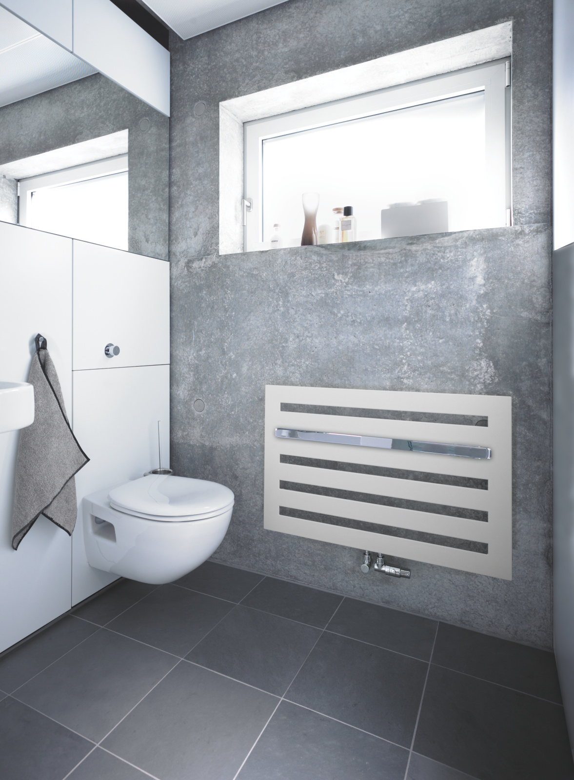 Zehnder_RAD_Metropolitan-Bar-HY_bathroom_WC Rendering Zehnder Metropolitan Bar Decorative radiator Front view