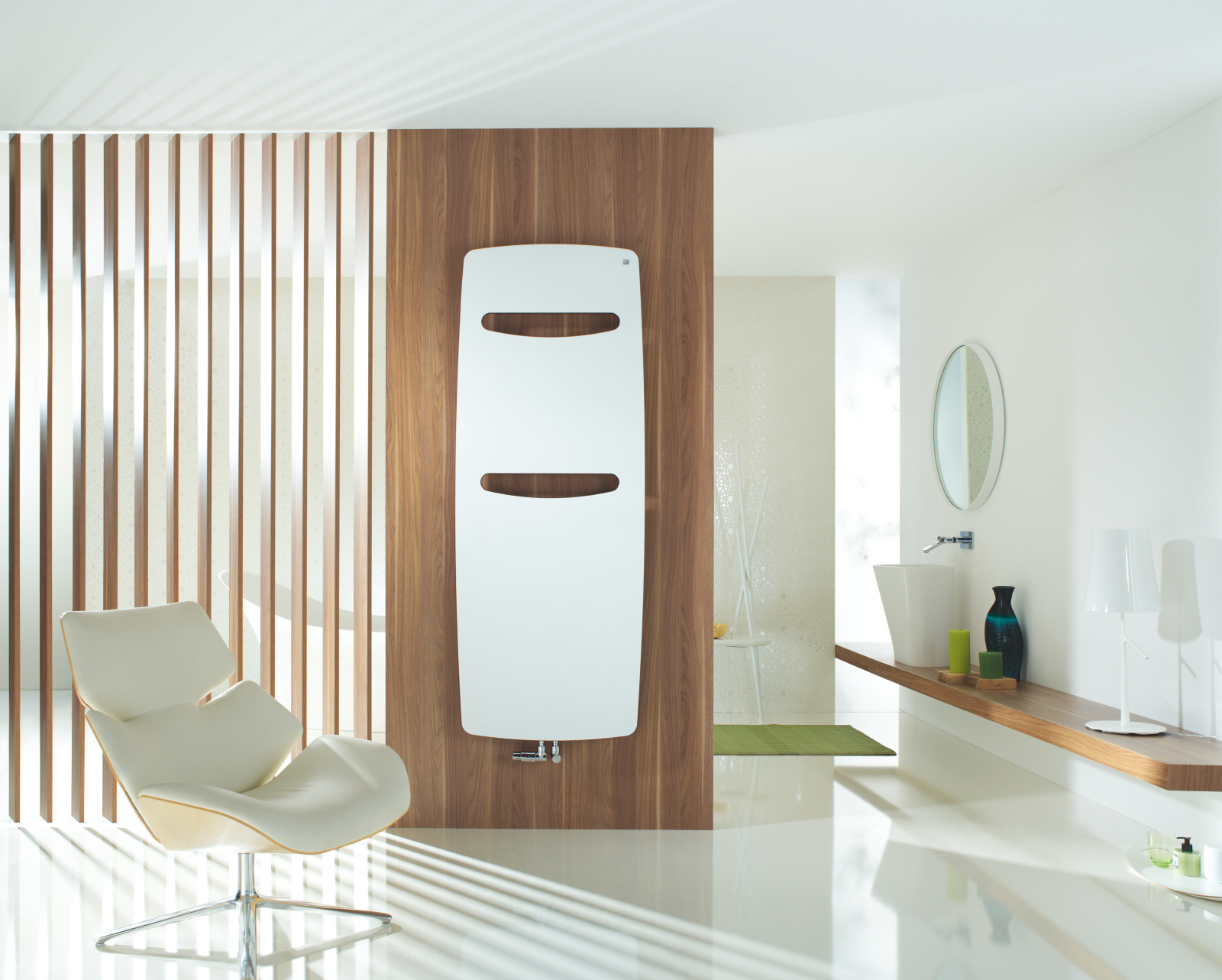 Rendering Zehnder Vitalo Spa Decorative radiator Front view