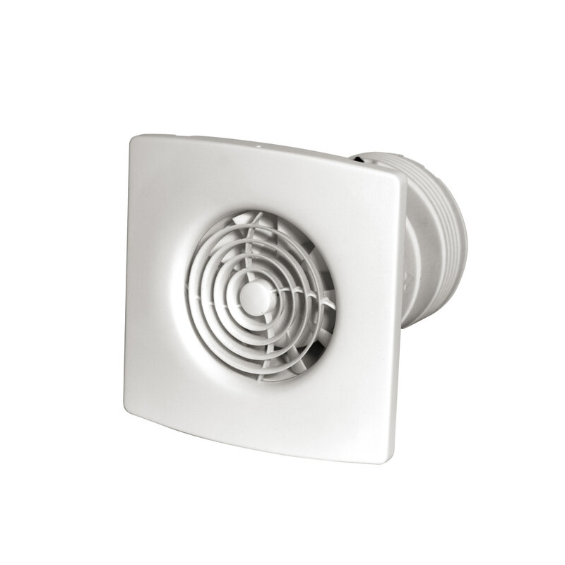Cut-Out Zehnder Silent Humidistat Wall Fan Comfortable indoor ventilation Front view