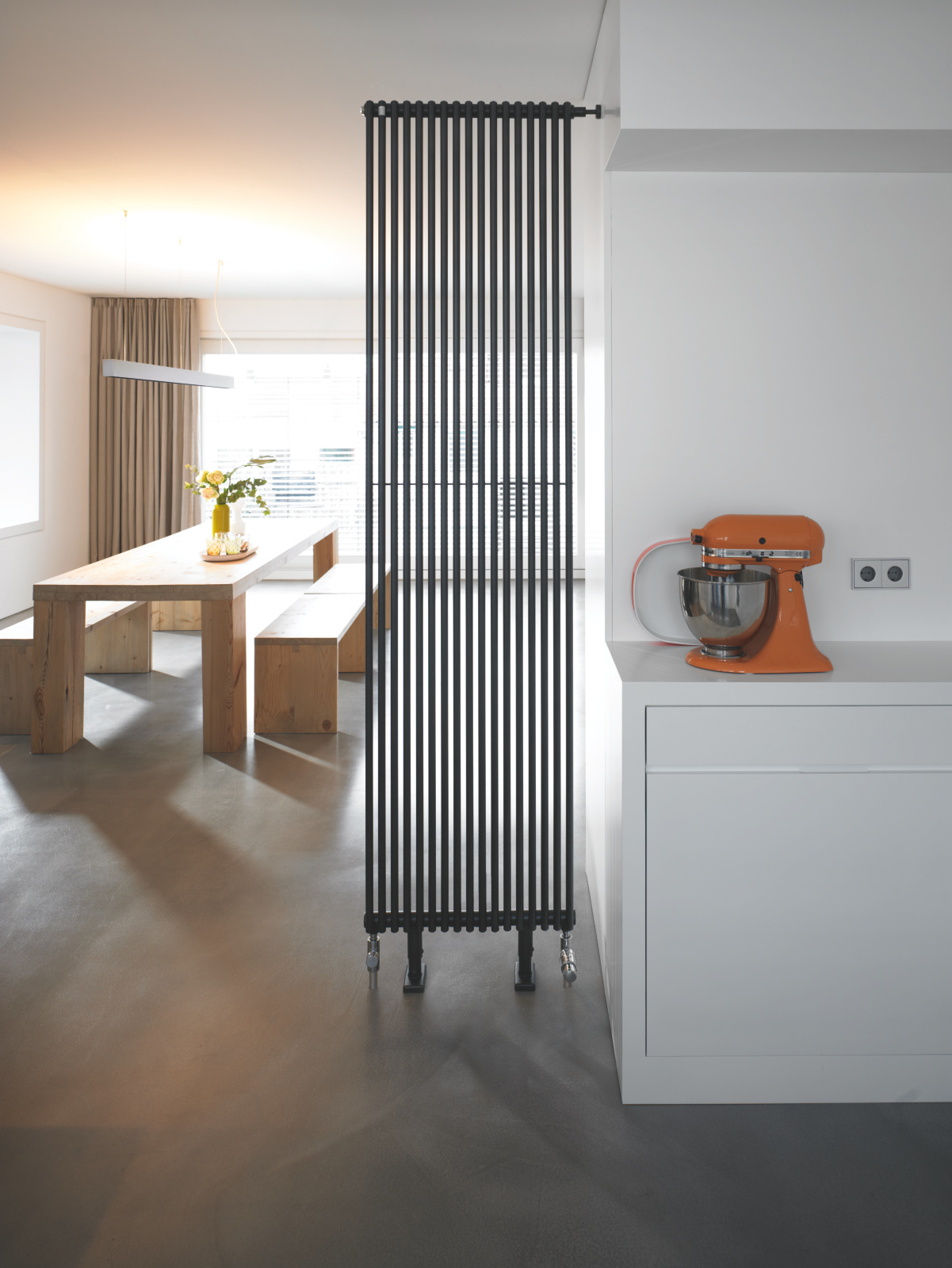 Zehnder_RAD_Kleo-HY_kitchen Rendering Zehnder Kleo Decorative radiator Front view