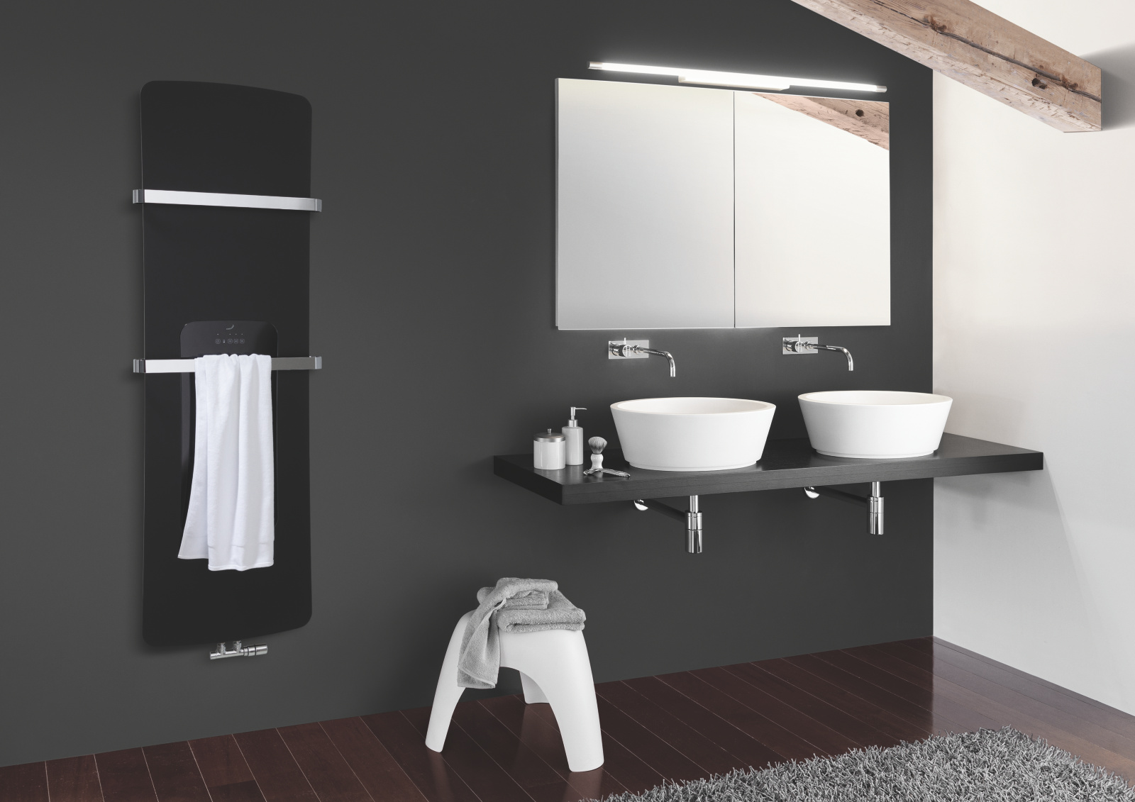 Rendering Zehnder Folio Hybrid Decorative radiator 