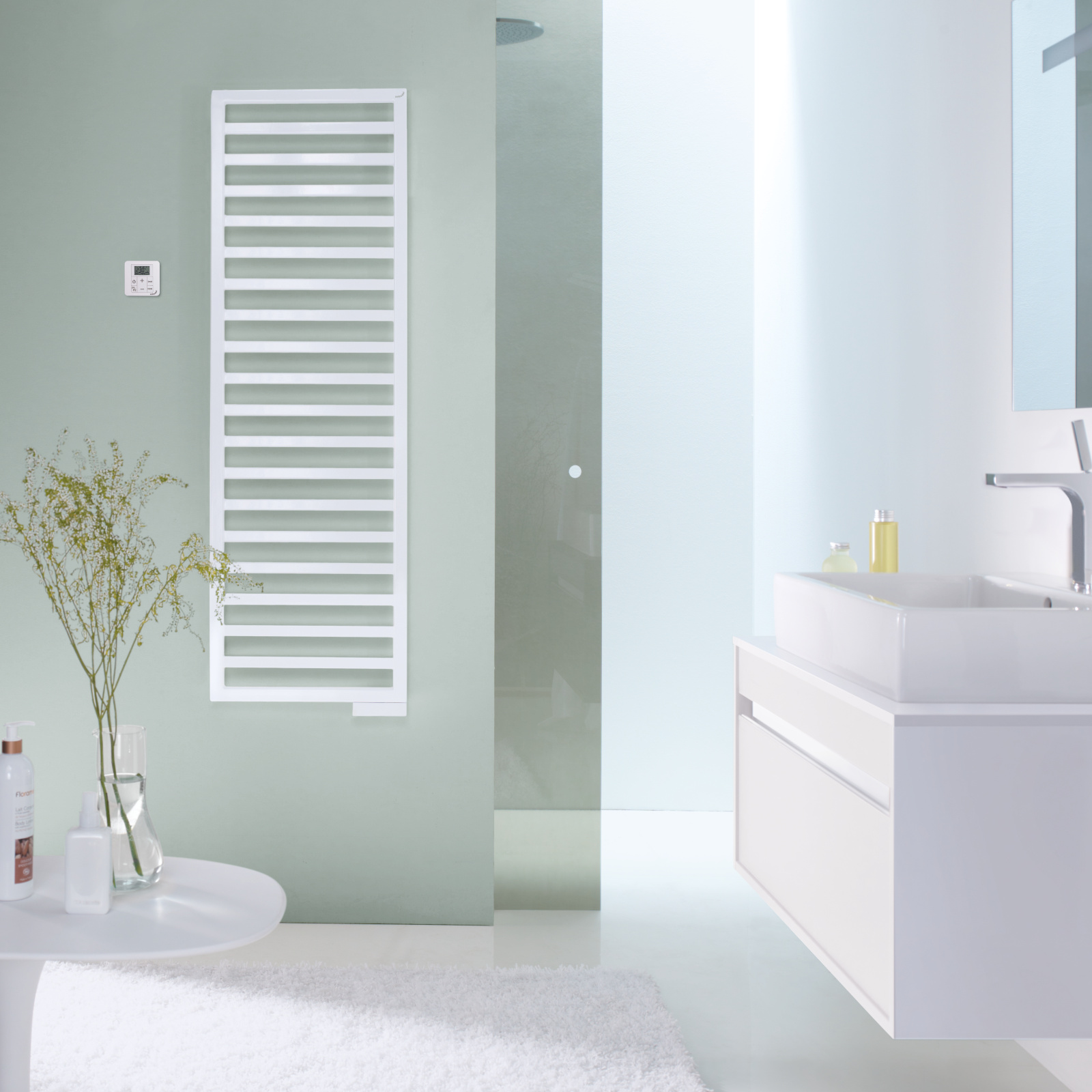 Zehnder_RAD_Quaro-EL_RACY-S_bathroom_140_45_traffic_white_print+web Rendering Zehnder Quaro Decorative radiator