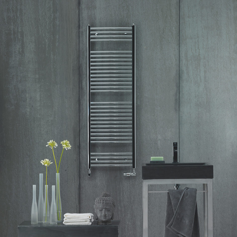 Zehnder_RAD_Virando-Bow-HY_front-view_chrome_1z1 Rendering Virando Bow Decorative radiator Front view