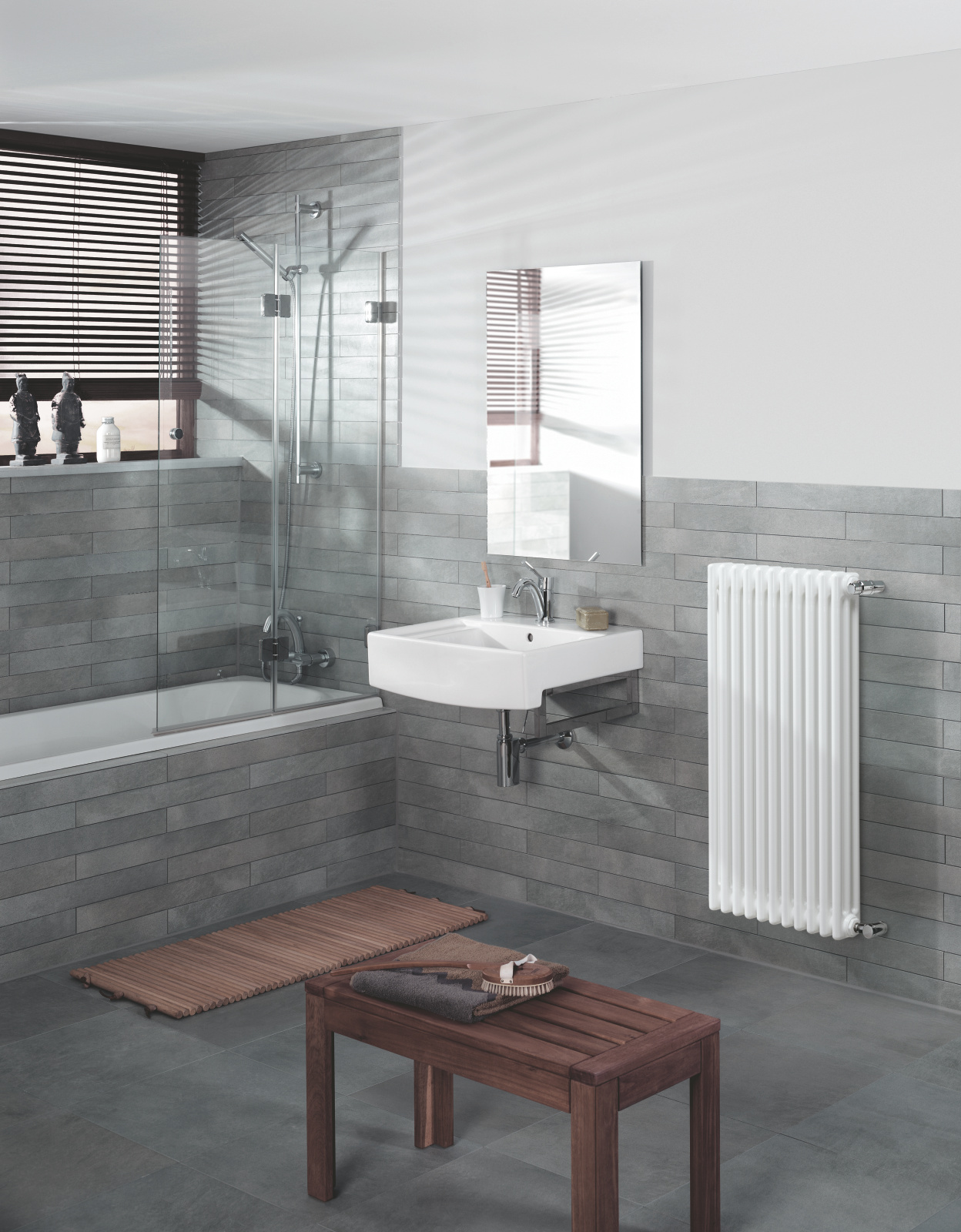 Rendering Zehnder Charleston Retrofit Decorative radiator 