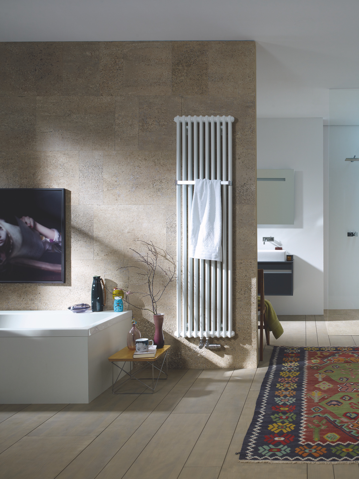 Zehnder_RAD_Charleston-Bar-HY_beige Rendering Zehnder Charleston Bar Decorative radiator