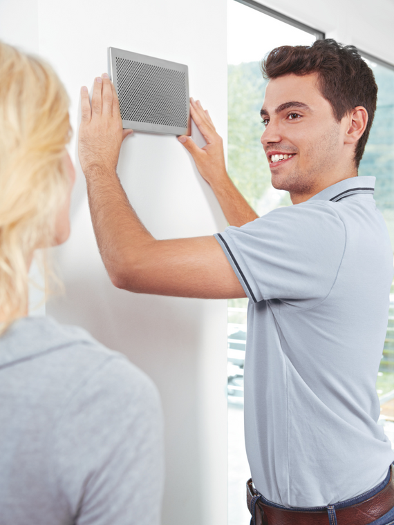 Photograph Zehnder ComfoGrid CLD Comfortable indoor ventilation Front view