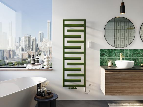 Rendering Zehnder Tetris Decorative radiator Front view
